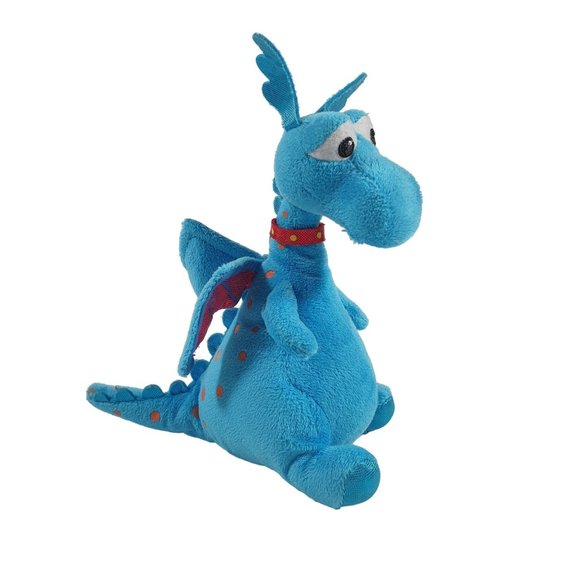 Disney Ty Beanie Baby Doc McStuffins Blue Stuffy Dragon Plush Toy Mini - Picture 1 of 8